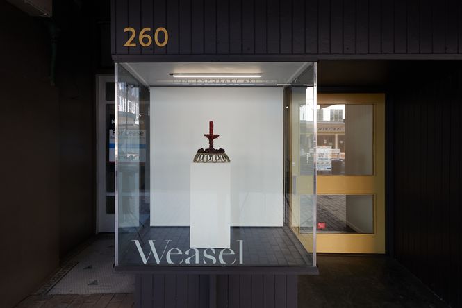 The exterior of Weasel Gallery.