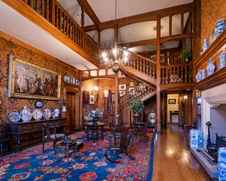 The Grand Hall at the Olveston Historic Home.